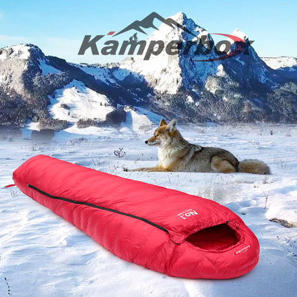 Kamperbox Ultralight Winter Sleeping Bag – Professional Mummy Style for Cold Weather – Compact & Water-Resistant for Hiking & Backpacking