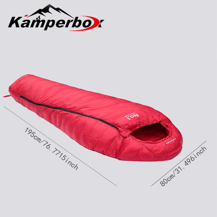 Kamperbox Ultralight Winter Sleeping Bag – Professional Mummy Style for Cold Weather – Compact & Water-Resistant for Hiking & Backpacking