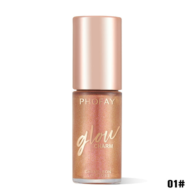 Phofay Crystal Shimmer Lip Glaze – Ultra-Hydrating Sparkle Gloss