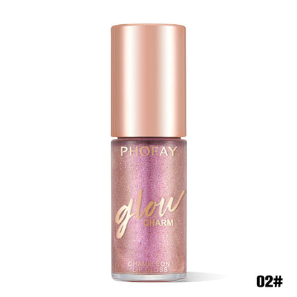 Phofay Crystal Shimmer Lip Glaze – Ultra-Hydrating Sparkle Gloss