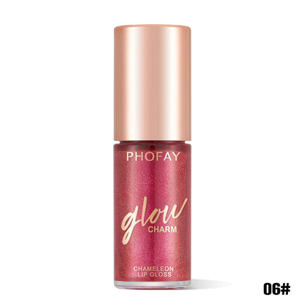 Phofay Crystal Shimmer Lip Glaze – Ultra-Hydrating Sparkle Gloss