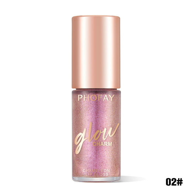 Phofay Crystal Shimmer Lip Glaze – Ultra-Hydrating Sparkle Gloss