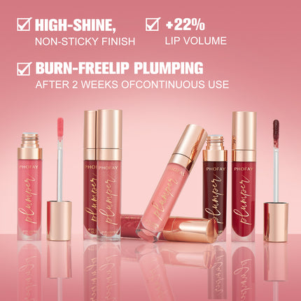 Phofay 3D Glass Plumping Gloss – High-Shine Lip Maximizer