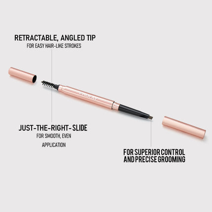 Phofay Ultra-Fine Brow Pencil – Long-Lasting Shape & Blend with Spoolie Brush