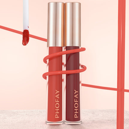 Phofay Silk-Finish Lip Gloss – Non-Tacky Mirror Glow