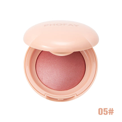 Phofay Silk Glow Powder Blush – 2-in-1 Blush & Highlighter