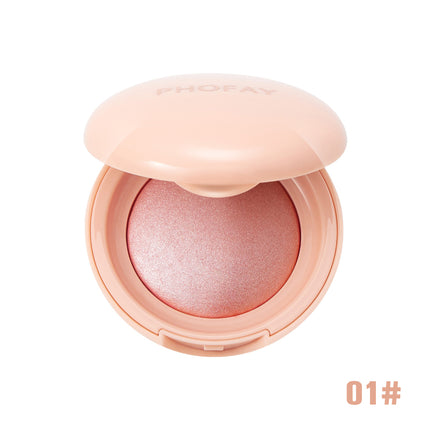Phofay Silk Glow Powder Blush – 2-in-1 Blush & Highlighter