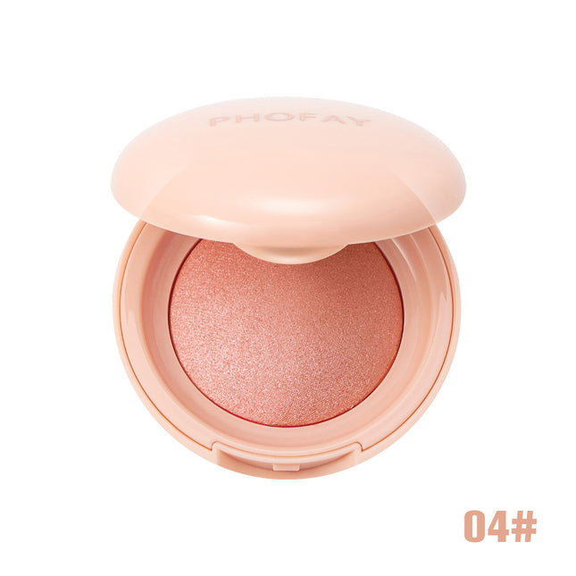 Phofay Silk Glow Powder Blush – 2-in-1 Blush & Highlighter