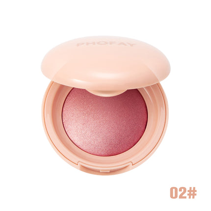 Phofay Silk Glow Powder Blush – 2-in-1 Blush & Highlighter