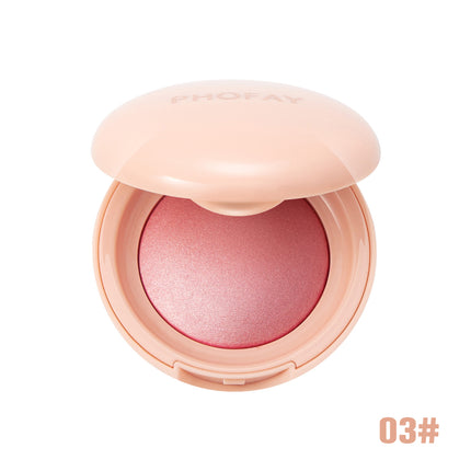 Phofay Silk Glow Powder Blush – 2-in-1 Blush & Highlighter