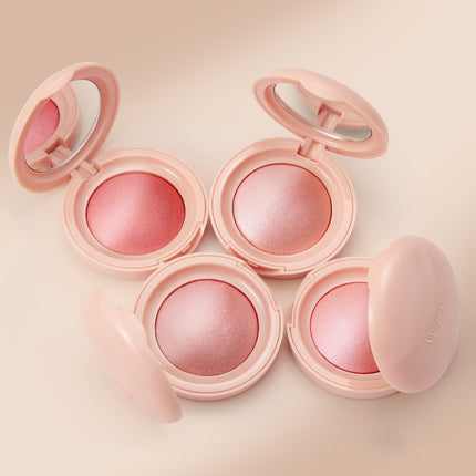 Phofay Silk Glow Powder Blush – 2-in-1 Blush & Highlighter