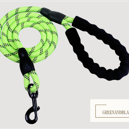 Reflective Dog Leash – Heavy Duty Nylon Pet Dog Lead Rope for Small, Medium & Large Dogs – Padded Handle for Walking & Training