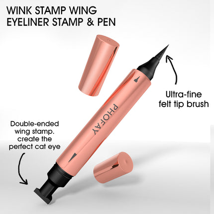 Phofay Double-Ended Liquid Eyeliner – Waterproof & Smudge-Proof Wing Kit