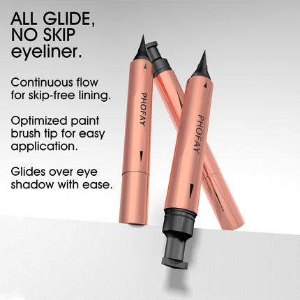 Phofay Double-Ended Liquid Eyeliner – Waterproof & Smudge-Proof Wing Kit