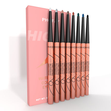 Phofay 12-Piece Rainbow Eyeliner Set – Professional Waterproof Matte Collection