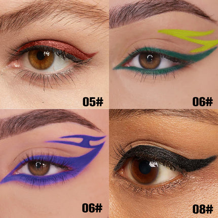 Phofay 12-Piece Rainbow Eyeliner Set – Professional Waterproof Matte Collection