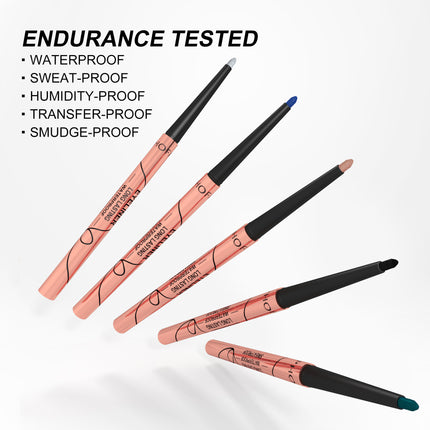 Phofay 12-Piece Rainbow Eyeliner Set – Professional Waterproof Matte Collection
