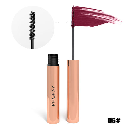 Phofay Long-Lasting Waterproof Color Mascara – 6 Bold Shades for Dramatic Eyes