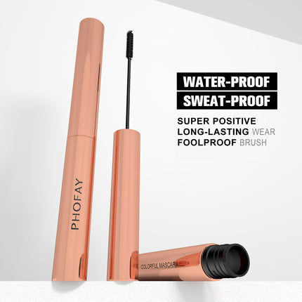 Phofay Long-Lasting Waterproof Color Mascara – 6 Bold Shades for Dramatic Eyes
