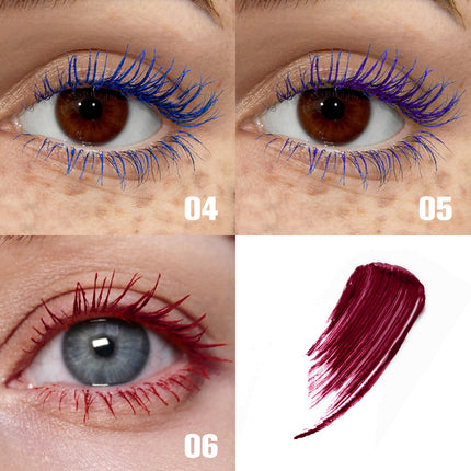 Phofay Long-Lasting Waterproof Color Mascara – 6 Bold Shades for Dramatic Eyes