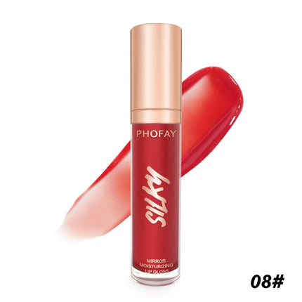 Phofay Crystal Mirror Lip Gloss – Glass-Effect & Moisture Lock Formula