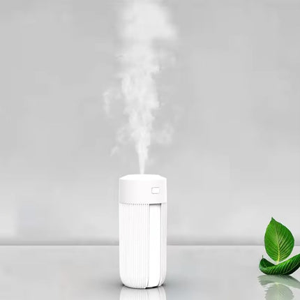 220ml Portable Mini Air Humidifier – Cool Mist Desktop Humidifier with Colorful LED Night Light – Ultra-Quiet USB Humidifier for Office & Car