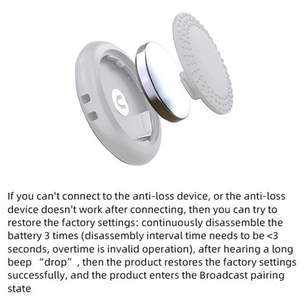 Smart Bluetooth Tracker – 365 Days Battery Life – Anti-Lost Finder for Keys, Wallets, Pets & Luggage – Compatible with iOS & Android