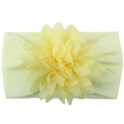 Baby Girl Chiffon Flower Headband – Soft Elastic Floral Hair Accessory – Cute Princess Headpiece for Newborns & Toddlers