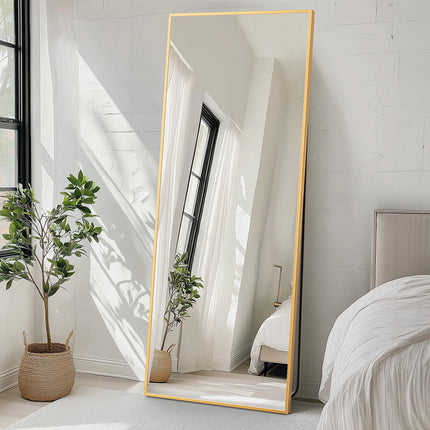 71" x 26" Arched Full Length Mirror – Large Floor Mirror with Stand – Modern Arched Wall Mirror for Bedroom, Living Room & Dressing