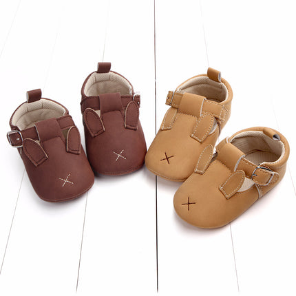 Baby First Walkers – Soft Sole Matte Leather Animal Shoes – Non-Slip Cartoon Infant Loafers for Spring & Fall