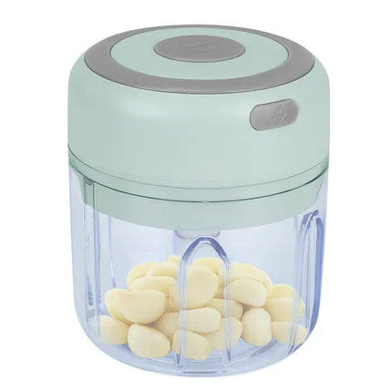 Mini Electric Garlic Chopper – 8.45oz Cordless Food Processor – Portable USB Rechargeable Mincer for Garlic, Ginger, Chili, and Nuts