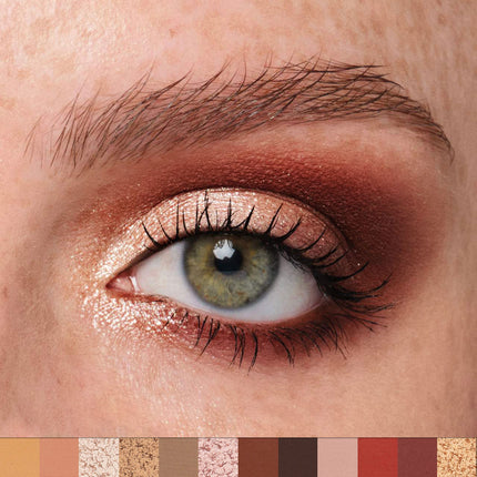 Phofay 12-Color Professional Eyeshadow Palette – High-Pigment Matte & Glitter