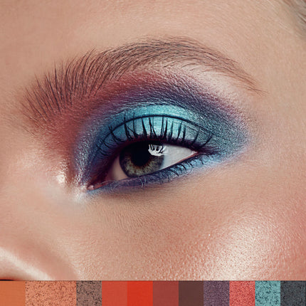 Phofay 12-Color Professional Eyeshadow Palette – High-Pigment Matte & Glitter