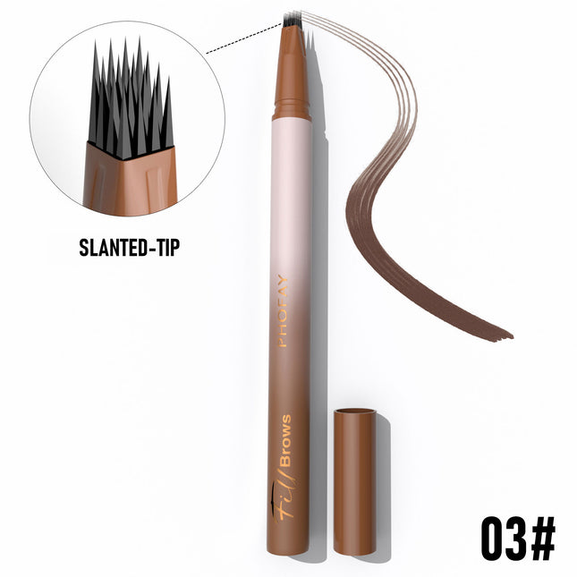 Phofay Waterproof Wild Eyebrow Pencil – Microblading Effect & 24H Wear