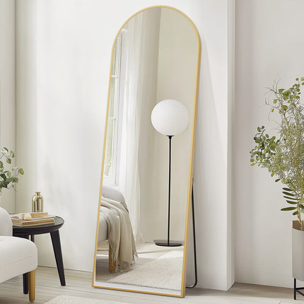 71" x 26" Arched Full Length Mirror – Large Floor Mirror with Stand – Modern Arched Wall Mirror for Bedroom, Living Room & Dressing