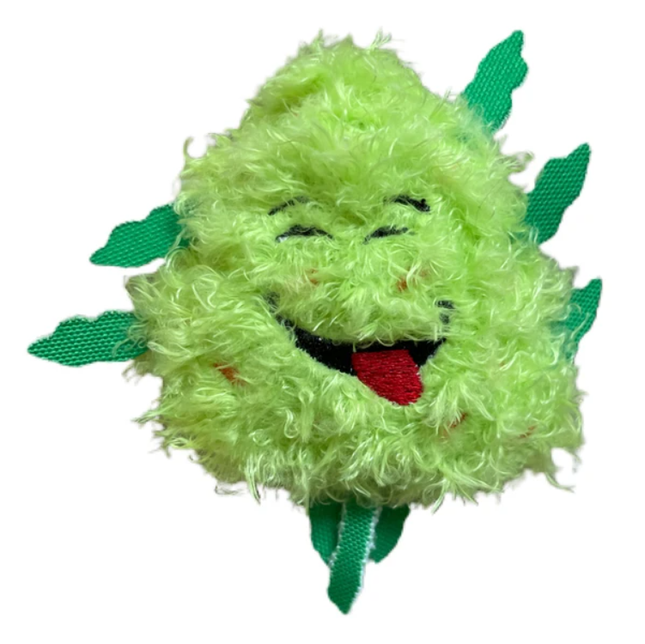"My Name is Bud Jr." Funny Catnip Toy – 420 Parody Weed Nug Plush – Cute Stuffed Cat Toy with Premium Catnip for Kittens & Cats