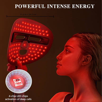 Professional LED Face Mask – Wireless Light Therapy for Anti-Aging & Acne