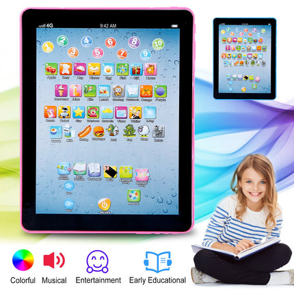 Kids Educational Learning Tablet – Interactive Touch Pad for ABCs, Numbers & Words – Preschool Study Toy with Music & Quiz Mode for Boys & Girls 1-6
