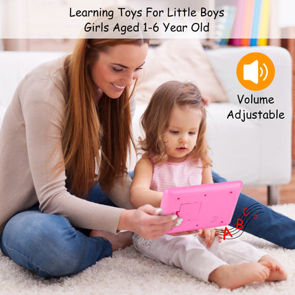 Kids Educational Learning Tablet – Interactive Touch Pad for ABCs, Numbers & Words – Preschool Study Toy with Music & Quiz Mode for Boys & Girls 1-6