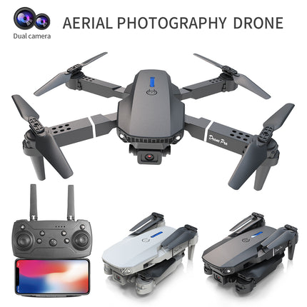 E88 Dual Camera Foldable Drone – WiFi FPV Live Video Quadcopter – Altitude Hold & One-Key Takeoff – Professional Entry-Level Flying Toy for Beginners