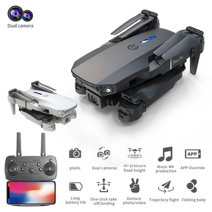 E88 Dual Camera Foldable Drone – WiFi FPV Live Video Quadcopter – Altitude Hold & One-Key Takeoff – Professional Entry-Level Flying Toy for Beginners