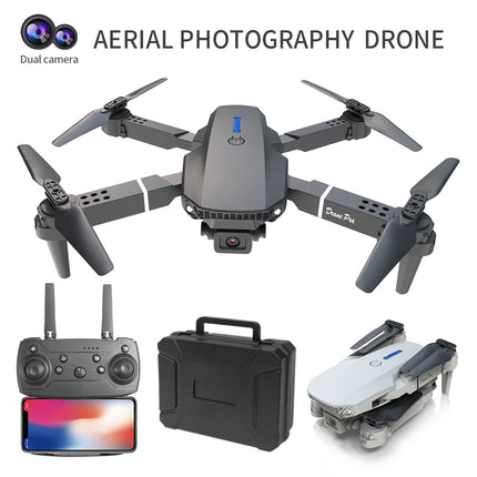 E88 Dual Camera Foldable Drone – WiFi FPV Live Video Quadcopter – Altitude Hold & One-Key Takeoff – Professional Entry-Level Flying Toy for Beginners