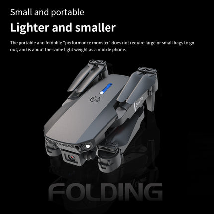 E88 Dual Camera Foldable Drone – WiFi FPV Live Video Quadcopter – Altitude Hold & One-Key Takeoff – Professional Entry-Level Flying Toy for Beginners