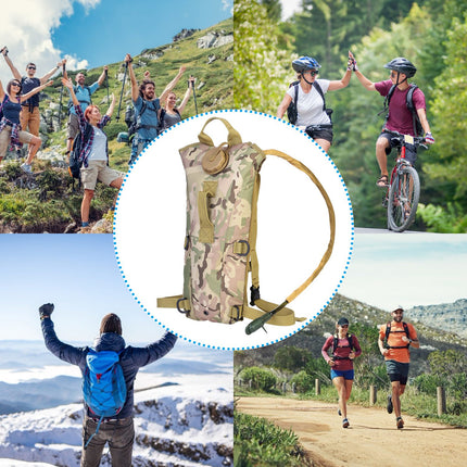 3L Tactical Hydration Pack with Water Bladder – Adjustable Military-Grade Hydration Backpack – Leakproof Water Bag for Hiking, Cycling & Running