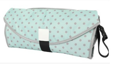 Portable Baby Changing Pad – Waterproof Travel Diaper Station – Compact Foldable Nappy Clutch with Head Cushion
