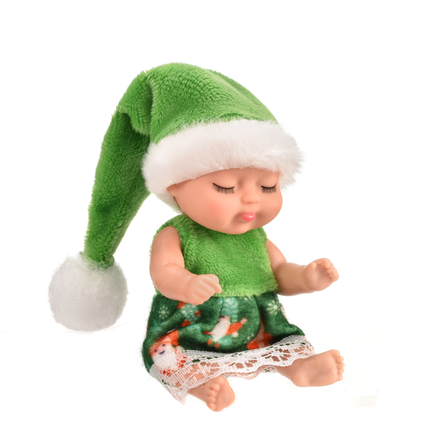 6-Piece Mini Reborn Baby Doll Set – 4-Inch Realistic Sleepy Baby Dolls with Animal Outfits – Posable Tiny Dolls for Toddlers, Boys & Girls Ages 3+