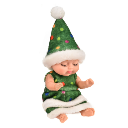6-Piece Mini Reborn Baby Doll Set – 4-Inch Realistic Sleepy Baby Dolls with Animal Outfits – Posable Tiny Dolls for Toddlers, Boys & Girls Ages 3+
