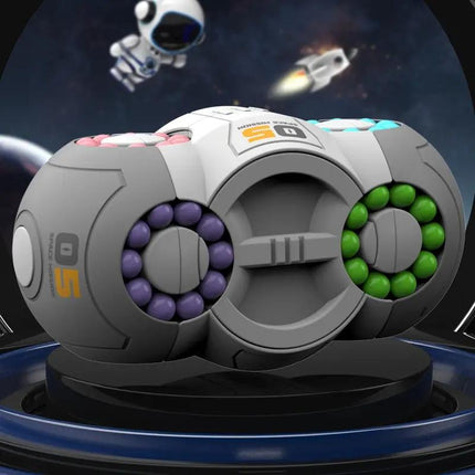 2-in-1 Magic Bean Rotating Cube – Fidget Spinner & Puzzle Game – Stress Relief Toy for Kids & Adults – ADHD Focus & Sensory Toy