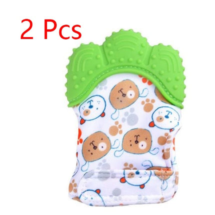 Baby Teething Mitten – Food Grade Silicone Self-Soothing Teether Glove – Anti-Bite & Pain Relief Molar Toy for Toddlers