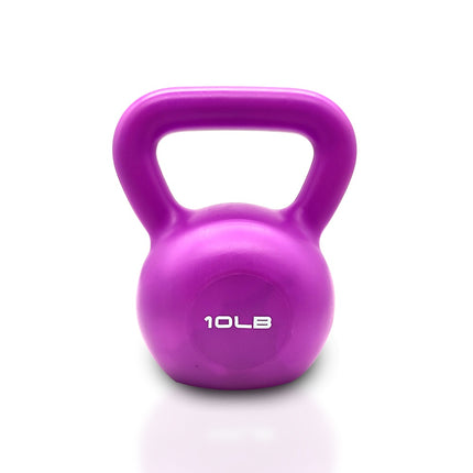 10lbs Vinyl Coated Kettlebell – Professional Strength Training Weight – Wide Comfort Grip for Swings, Toning & Home Gym